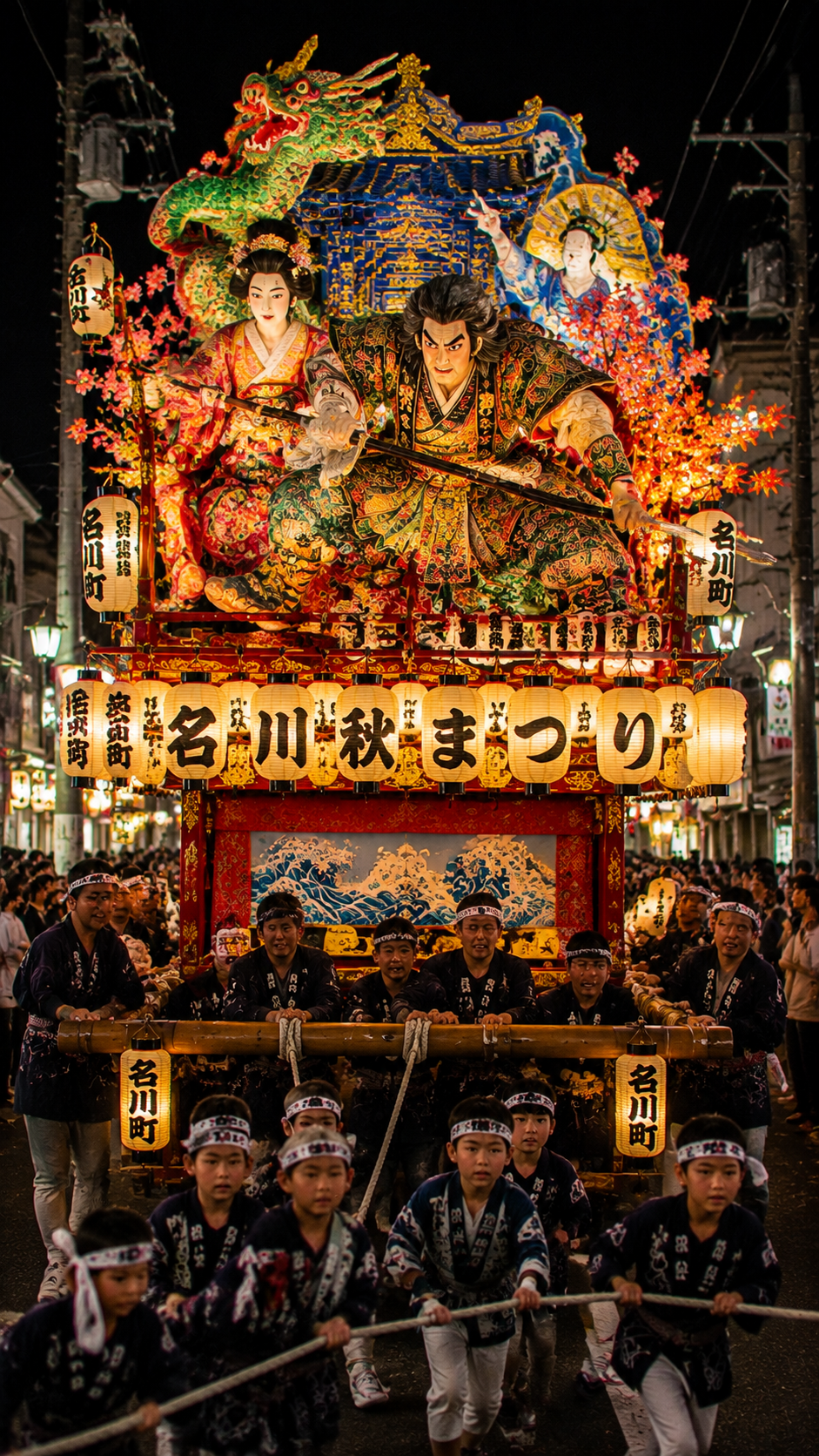 名川秋まつりを紹介。青森県南部町で行われる伝統的な秋祭りで、豪華な山車や祭囃子、地域の人々によって守られる南部地方の祭り文化の魅力を紹介します。