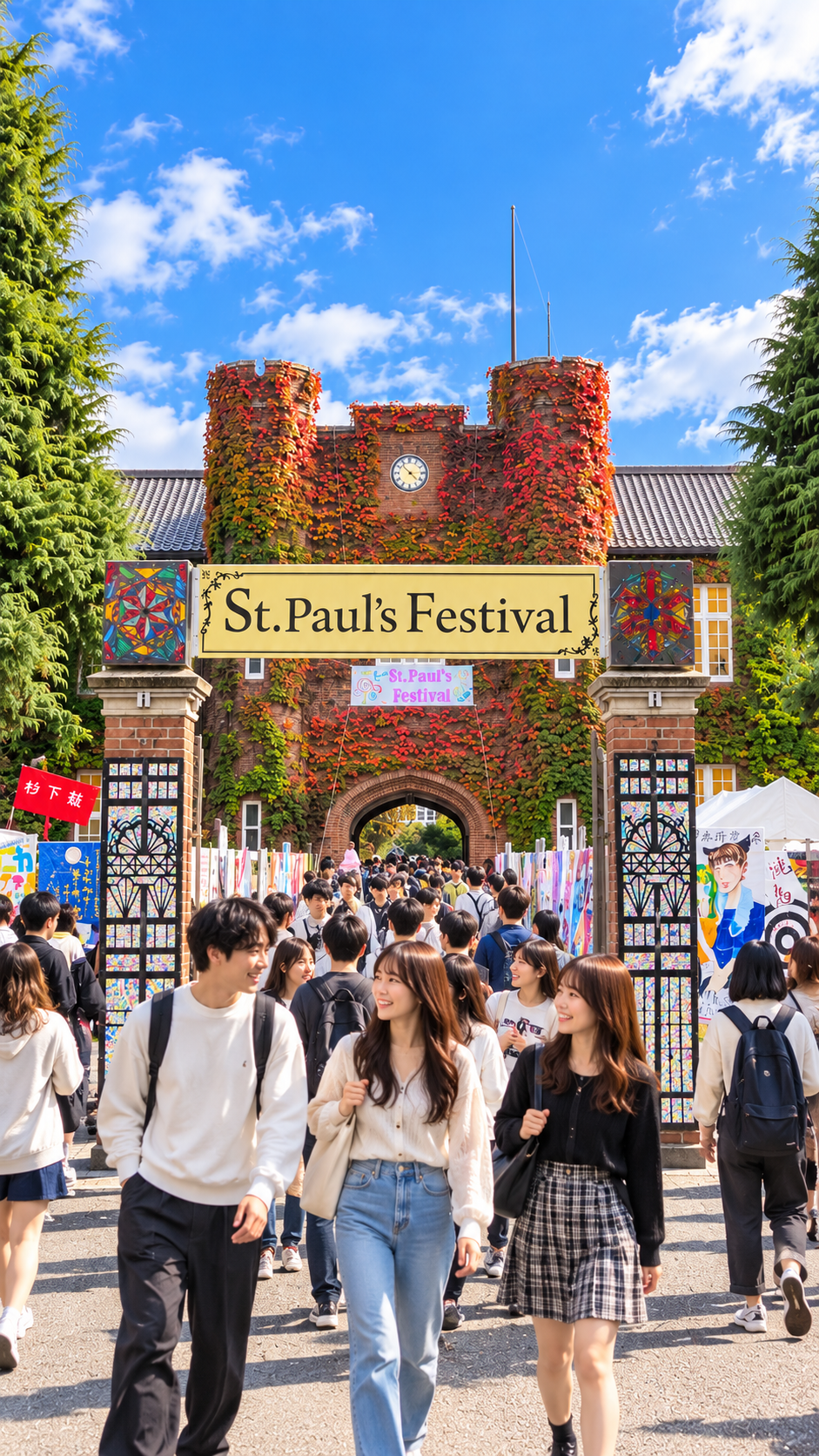 立教大学池袋キャンパスで開催される42nd St. Paul's Festival 2026の学園祭風景