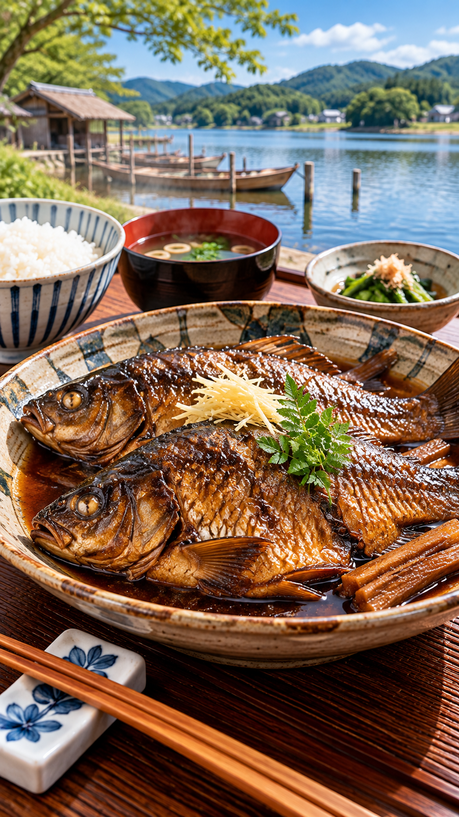 川や湖で獲れる鮒を使った昔ながらの郷土料理、鮒料理