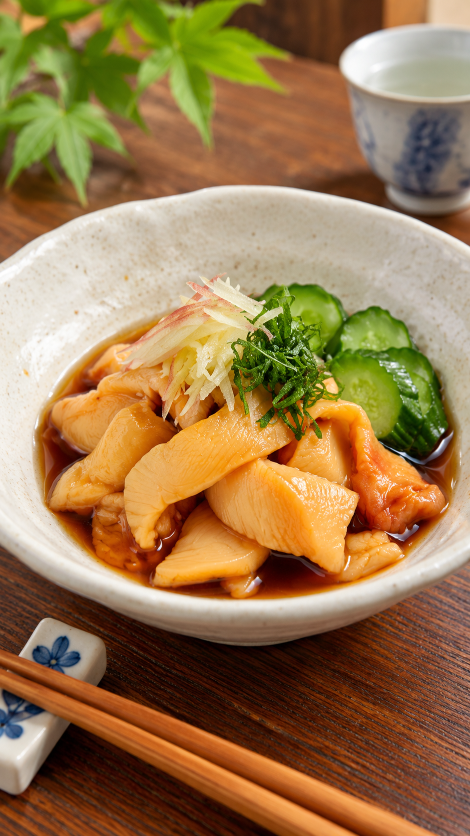 宮城県に伝わる郷土料理、食べやすく切ったホヤを酢やしょうゆなどで味付けしたホヤの酢の物