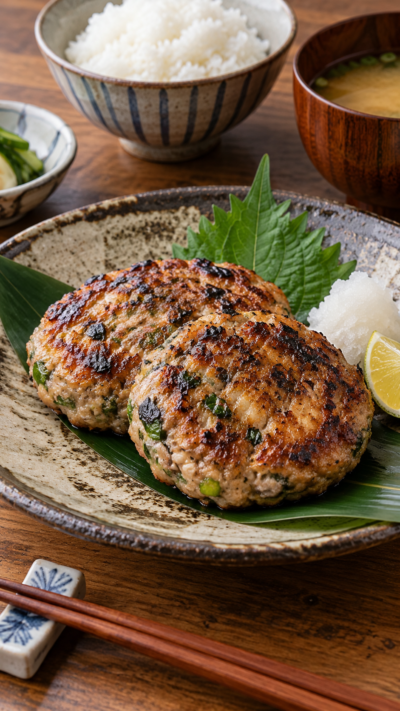 茨城県の郷土料理パイタ焼きをサンマやイワシ、味噌、ねぎ、しょうがで香ばしく焼き上げ、和食器に盛り付けた料理