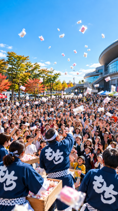 岩手県一関市にさまざまなもち料理が集まる第15回全国もちフェスティバル2026in一関の会場風景