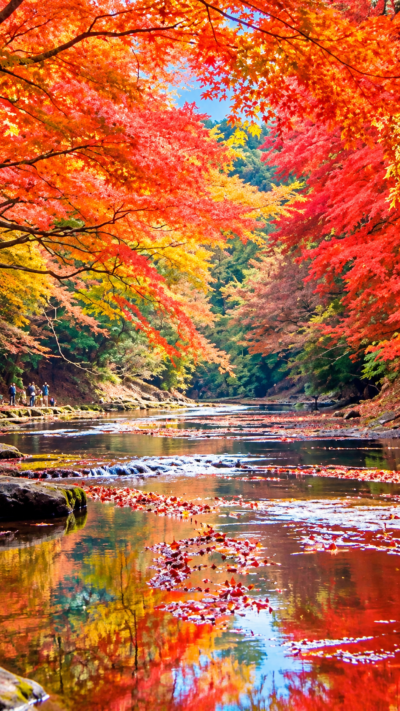 千葉県の紅葉おすすめ3選・養老渓谷、亀山湖、もみじロードの秋の風景